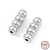 Anti-Tarnish Rhodium Plated 925 Sterling Silver Screw Clasps STER-K173-04P-3