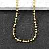 Brass Ball Chain Necklaces NJEW-M108-13G-1