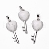 Natural Howlite Pendants G-I321-06P-20-1