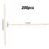 CREATCABIN 200Pcs Brass Flat Head Pins KK-CN0001-14-2