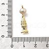 Brass Micro Pave Cubic Zirconia Pendants KK-Z093-29G-3