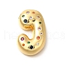 Brass Cubic Zirconia Pendants KK-M295-13G-J-1