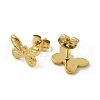 Ion Plating(IP) 304 Stainless Steel Butterfly Stud Earrings for Women EJEW-I281-15G-2