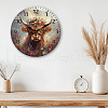 MDF Printed Wall Clock HJEW-WH0058-026-5