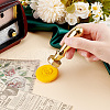Golden Plated Brass Stamps DIY-WH0349-161D-3
