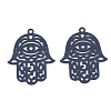 430 Stainless Steel Filigree Pendants STAS-T042-15A-2