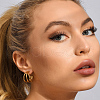 Retro Triple C-shaped Stainless Steel Stud Earrings PN7047-1