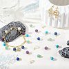 SUPERFINDINGS 60Pcs Frosted Natural & Synthetic Gemstone Charms FIND-FH0004-55-6