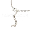Zinc Alloy with Leather Pendant Necklces NJEW-Z034-01C-P-3