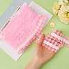 Gorgecraft 10 Yards Polyester Pleated Flower Lace Trim OCOR-GF0003-88C-3