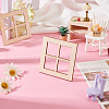 Mini Wood Dollhouse Window Furniture Accessories DJEW-WH0015-112-5