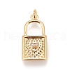 Brass Micro Pave Cubic Zirconia Pendants KK-A161-30G-3