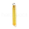 Electroplated Natural Quartz Pendants G-P315-B01-09P-1