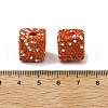 Cube Shape Polymer Clay Rhinestone Beads CLAY-NH0001-08E-3