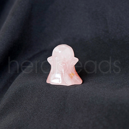 Halloween Natural Rose Quartz Home Display Decorations G-PW0004-50D-1