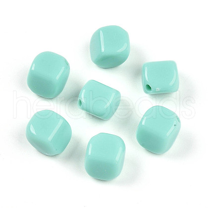 Opaque Acrylic Beads SACR-T017-36B-1