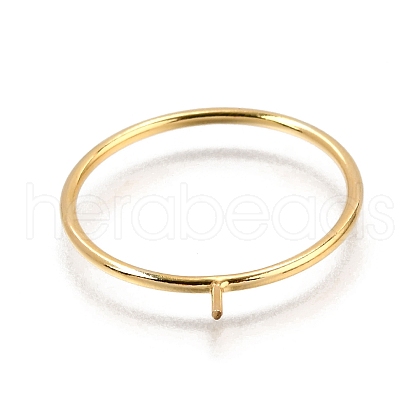 1/20 Yellow Gold Filled Stackable Rings Settings with Peg KK-Z116-01G-04-1