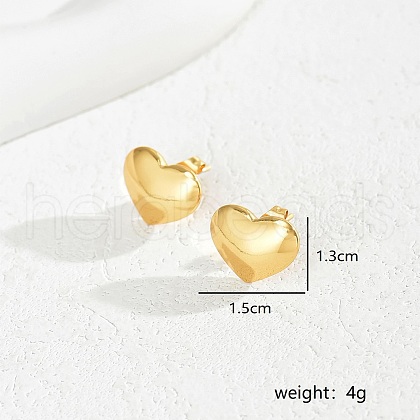 Romantic Metal Heart Earrings for Women ZJ7506-2-1