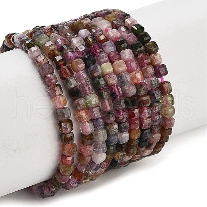 Natural Colorful Tourmaline Beads Strands G-H042-B28-01-1