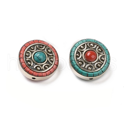 Handmade Tibetan Style Beads TIBEB-C002-07AS-1