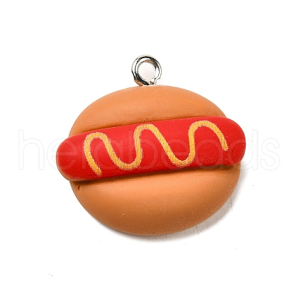 Opaque Resin Pendants FIND-I044-15-1
