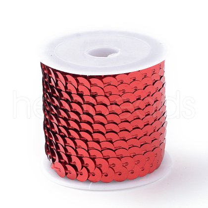 Eco-Friendly Plastic Paillette Beads PVC-Q092-6mm-3-1