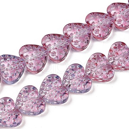 Transparent Glass Beads Strands GLAA-H038-01D-1