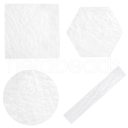 CREATCABIN 4Pcs 4 Styles Acrylic Color Palette Boards ODIS-CN0001-03-1