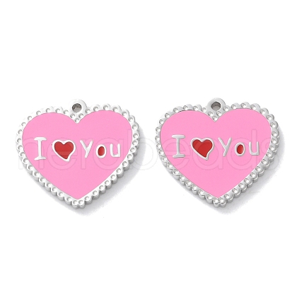304 Stainless Steel Pendants STAS-M102-07P-1