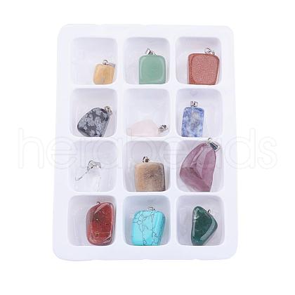 Gemstone Pendants X-G-S045-14-B-1