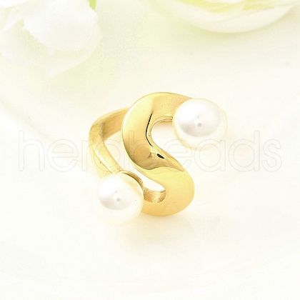 304 Stainless Steel Rings RJEW-D320-03G-1