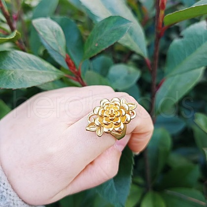 Ethnic Retro Style Flower Alloy Cuff Rings FS-WG9B7B1-03-1