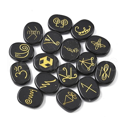 16Pcs 16 Styles Natural Obsidian Display Decorations G-F786-02A-07-1