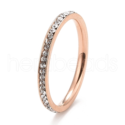 304 Stainless Steel Rhinestone Rings STAS-D178-02RG-03-1