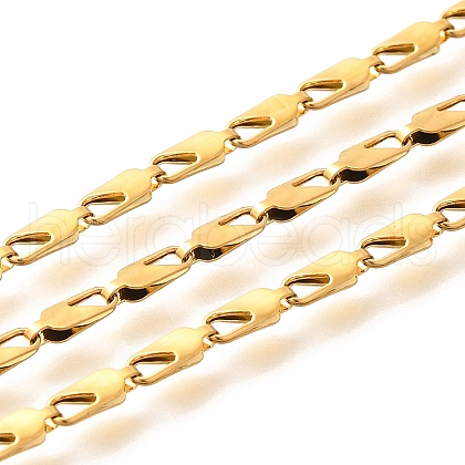 304 Stainless Steel Oval Link Chains CHS-H035-02B-G-1
