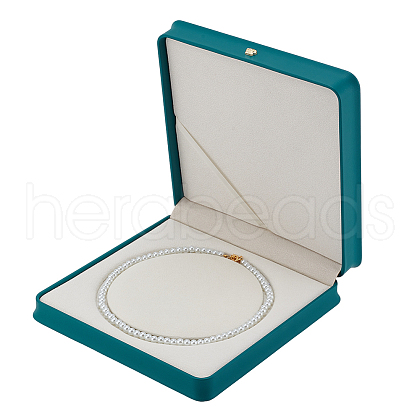 Square PU Leather Single Necklace Boxes AJEW-WH0016-59A-1