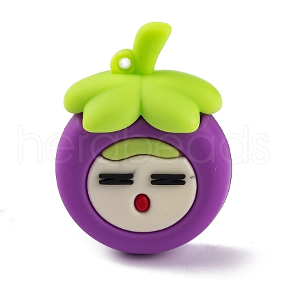 Fruit PVC Plastic Pendants KY-S172-08E-1