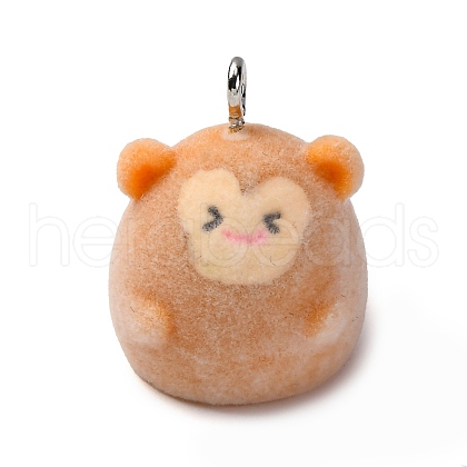 Flocky Animal Resin Pendants FIND-S001-05I-1