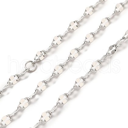 304 Stainless Steel Dapped Chains STAS-B040-01P-1