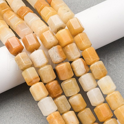 Natural Topaz Jade Beads Strands G-R015-A02-1