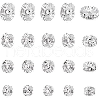 Unicraftale 40Pcs 4 Style 316 Surgical Stainless Steel Spacer Beads RB-UN0001-07-1