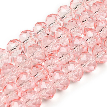 Transparent Baking Paint Glass Beads Strands X1-DGLA-A034-T8mm-D10-1