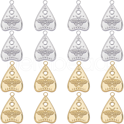SUNNYCLUE 20Pcs 2 Colors 304 Stainless Steel Pendants STAS-SC0007-62-1