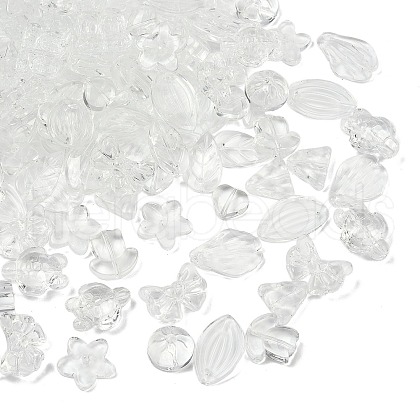 Gradient Color Transparent Glass Beads GLAA-B026-01A-1