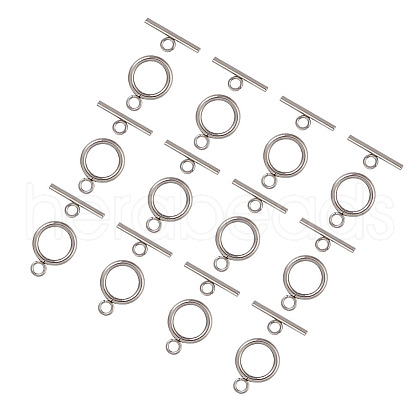 Unicraftale 304 Stainless Steel Toggle Clasps STAS-UN0002-25P-1