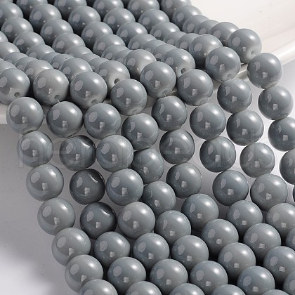Painted Glass Beads Strands X-DGLA-S071-10mm-10-1