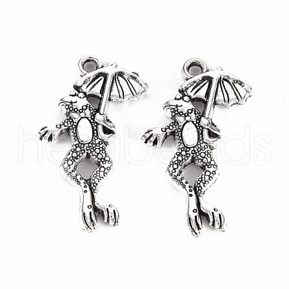 Tibetan Style Alloy Pendants TIBE-N010-50AS-RS-1