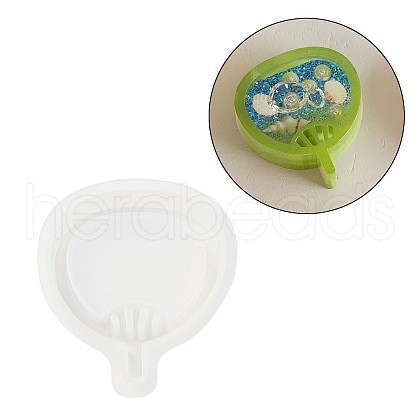 Fan Pendant DIY Silhouette Silicone Molds DIY-Z040-01B-1