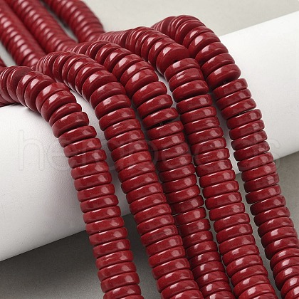 Dyed Natural Magnesite Beads Strands G-M448-F01-03-1