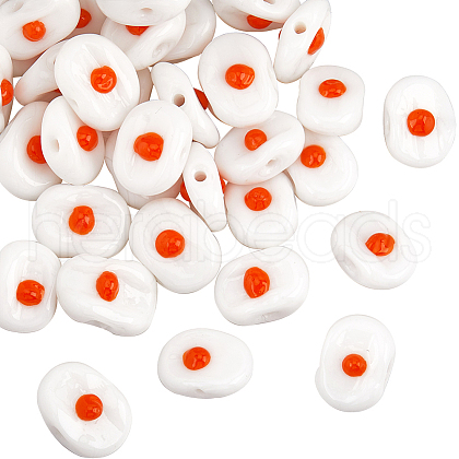 SUNNYCLUE 40Pcs Handmade Lampwork Beads LAMP-SC0001-42-1
